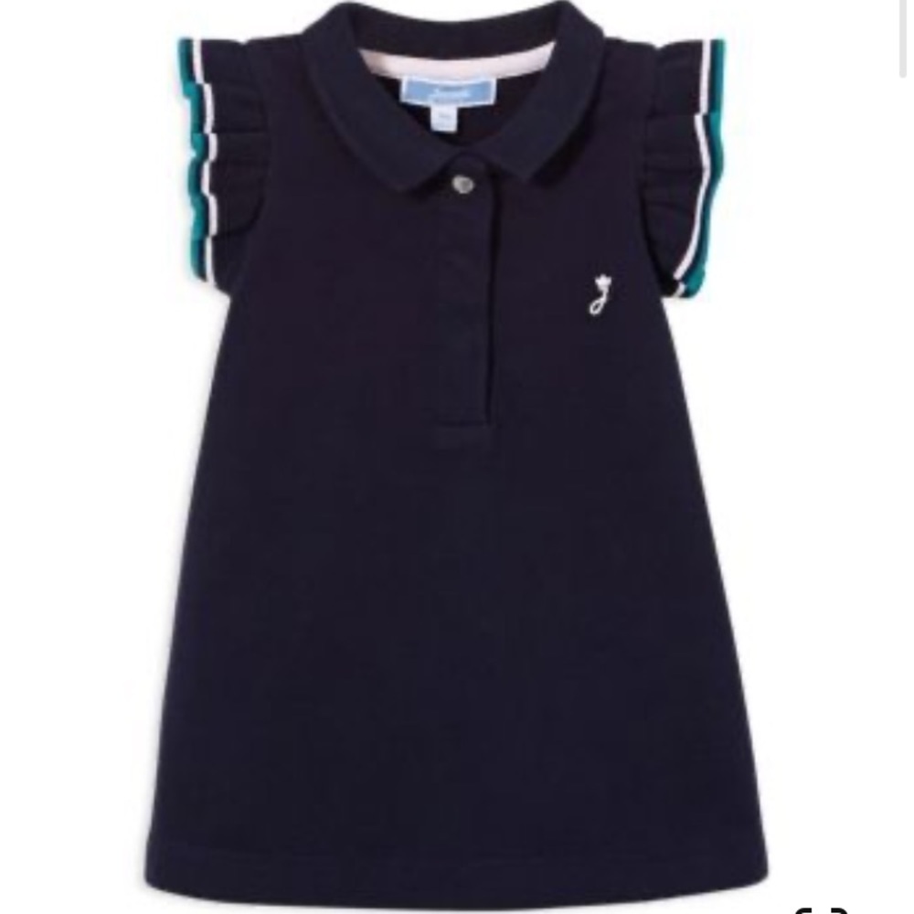 Jacadi Flutter Sleeves Polo Baby Dress